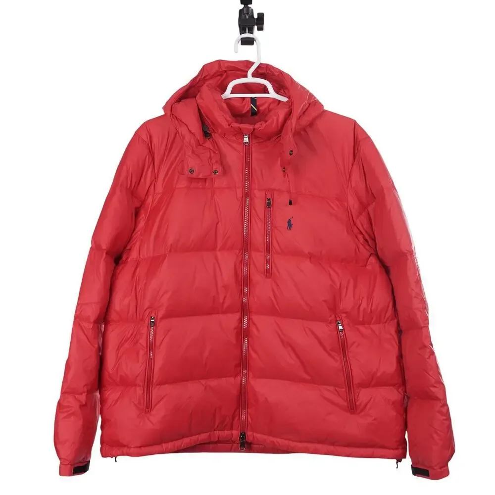 NWOT Polo Ralph Lauren El Cap Jacket 2XB Red Down Puffer Full Zip Hooded
